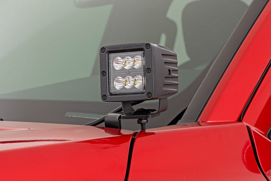Kit de luces LED | Soporte de zanja | Par negro de 2" | Punto | Toyota Tacoma (24-25)