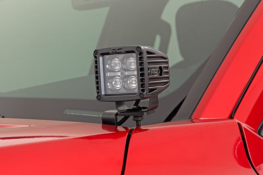 Kit de luces LED | Montaje en zanja | Par negro de 2" | DRL blanco | Toyota Tacoma (24-25)