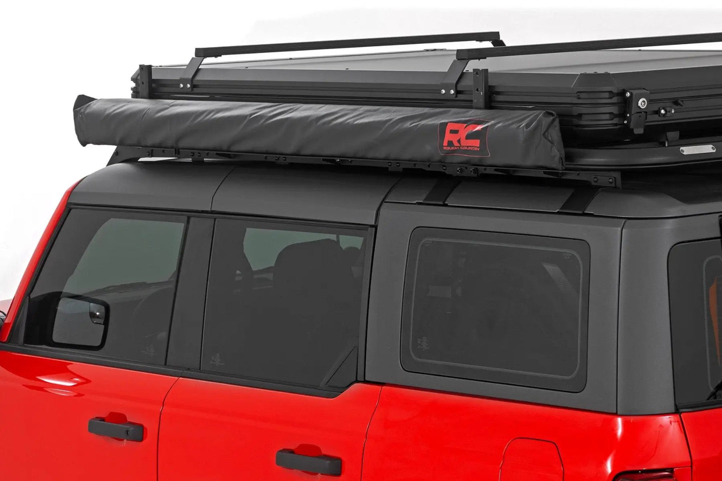 Rough Country Retractable Roof Rack Awning | 6'6" x 9'8" (Fits Trucks & SUVs) by Rough Country