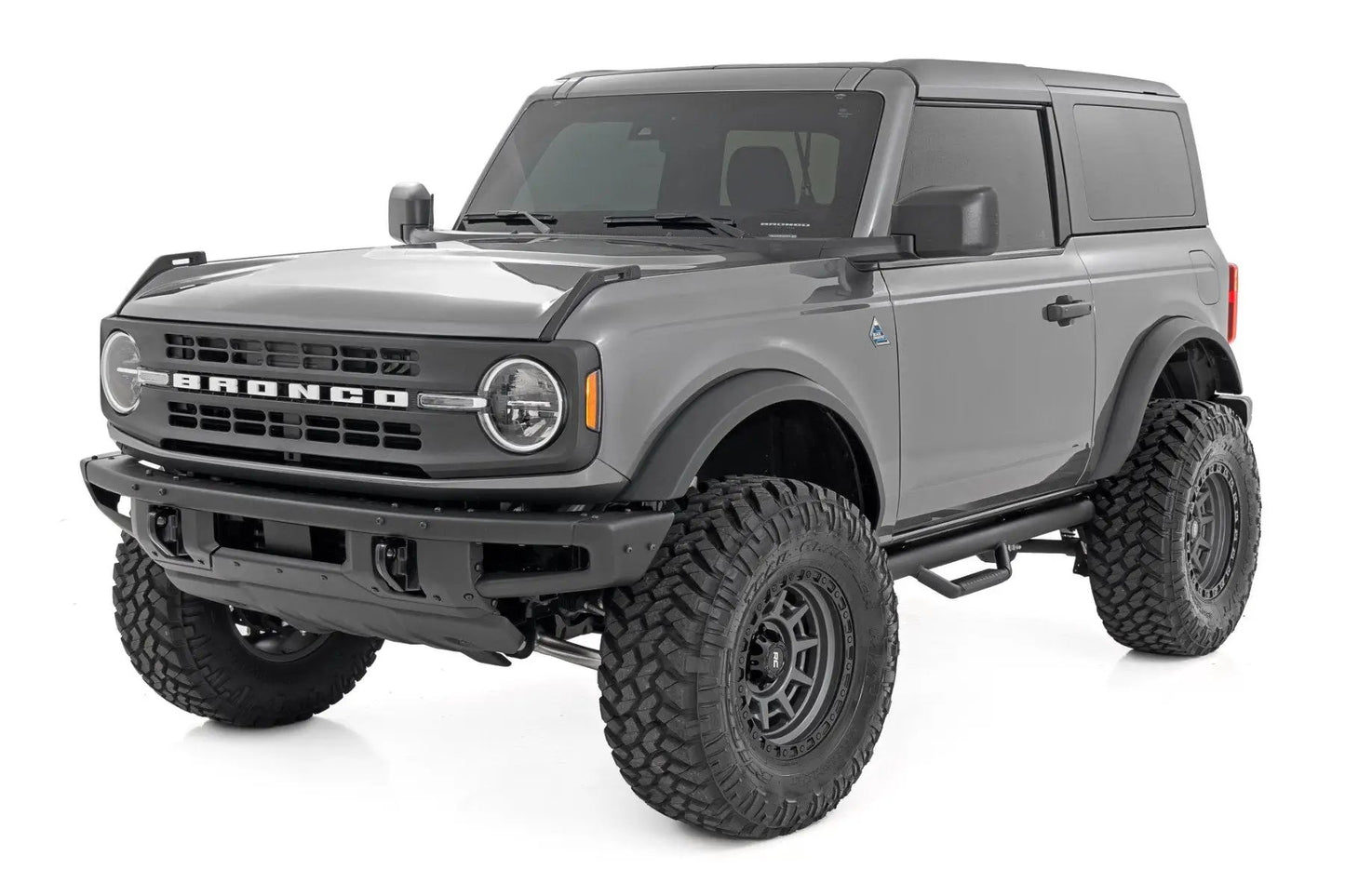 Rough Country Nerf Steps | Wheel to Wheel | 2 Door | Ford Bronco (2 Door) 4WD (2021-2025) by Rough Country