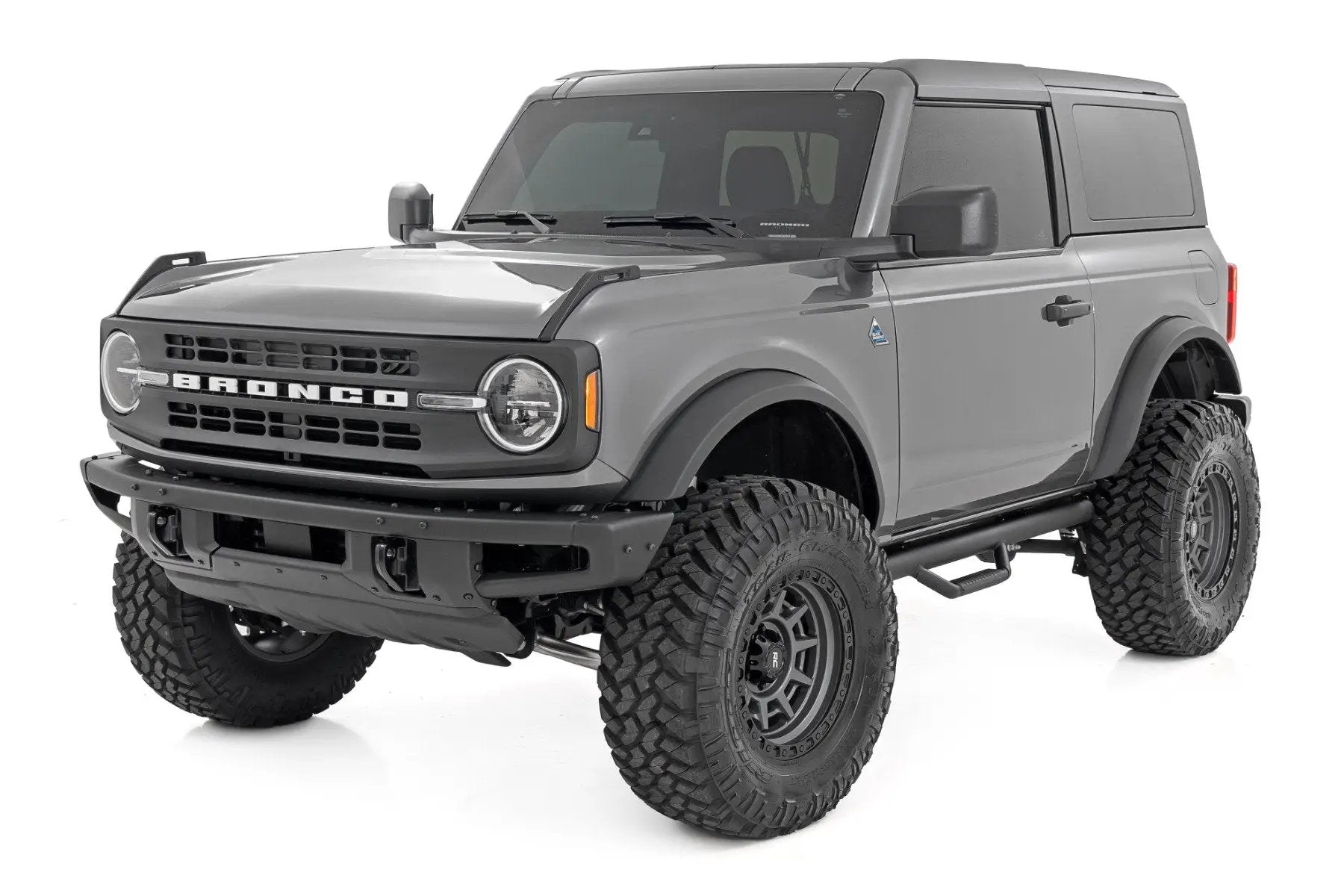 Rough Country Nerf Steps | Wheel to Wheel | 2 Door | Ford Bronco (2 Door) 4WD (2021-2025) by Rough Country