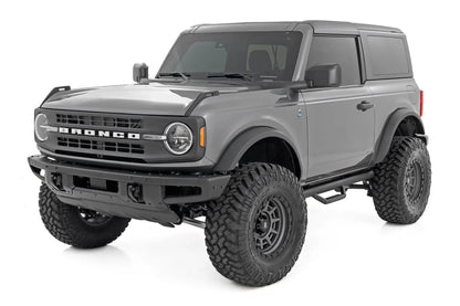 Rough Country Nerf Steps | Wheel to Wheel | 2 Door | Ford Bronco (2 Door) 4WD (2021-2025) by Rough Country