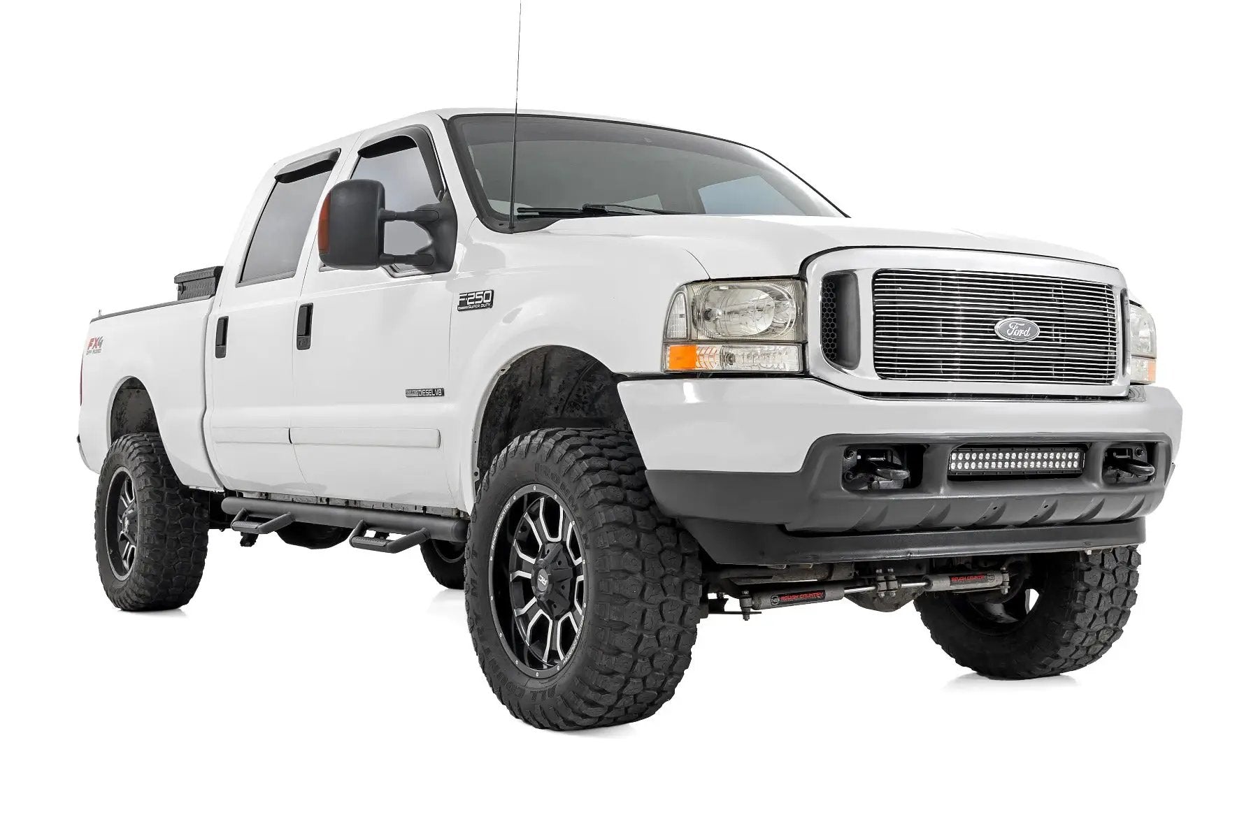 Rough Country Nerf Steps | Cab Length | Crew Cab | Ford F-250/F-350 Super Duty (99-16) by Rough Country