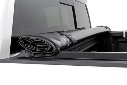 Rough Country Soft Roll Up Bed Cover | 5'10" Bed | Chevy/GMC Sierra 1500 (19-26)/Silverado 1500 (19-26) by Rough Country