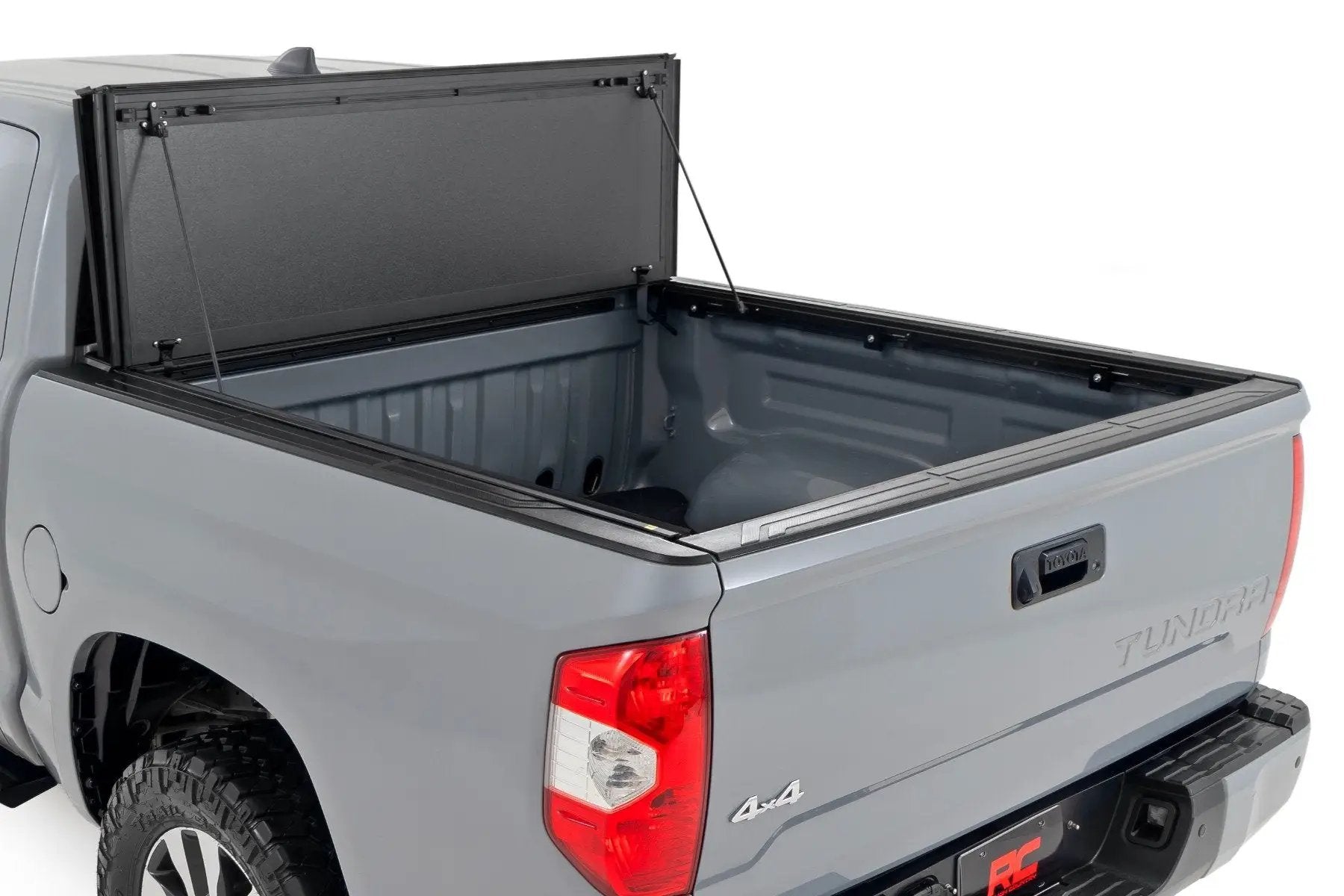 Rough Country Hard Tri-Fold Flip Up Bed Cover | 5'7" Bed | Toyota Tundra 2WD/4WD (07-21) by Rough Country