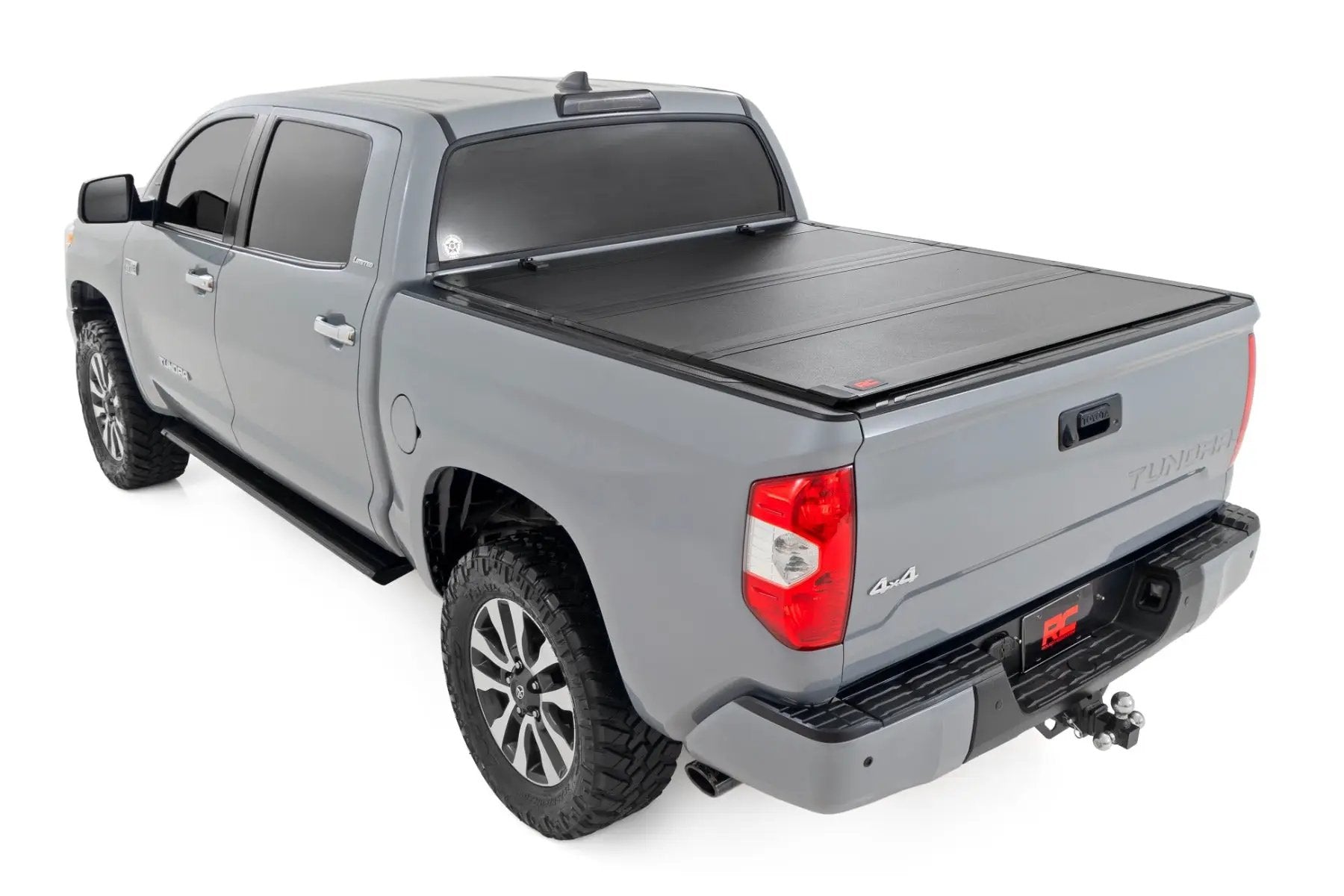 Rough Country Hard Tri-Fold Flip Up Bed Cover | 5'7" Bed | Toyota Tundra 2WD/4WD (07-21) by Rough Country