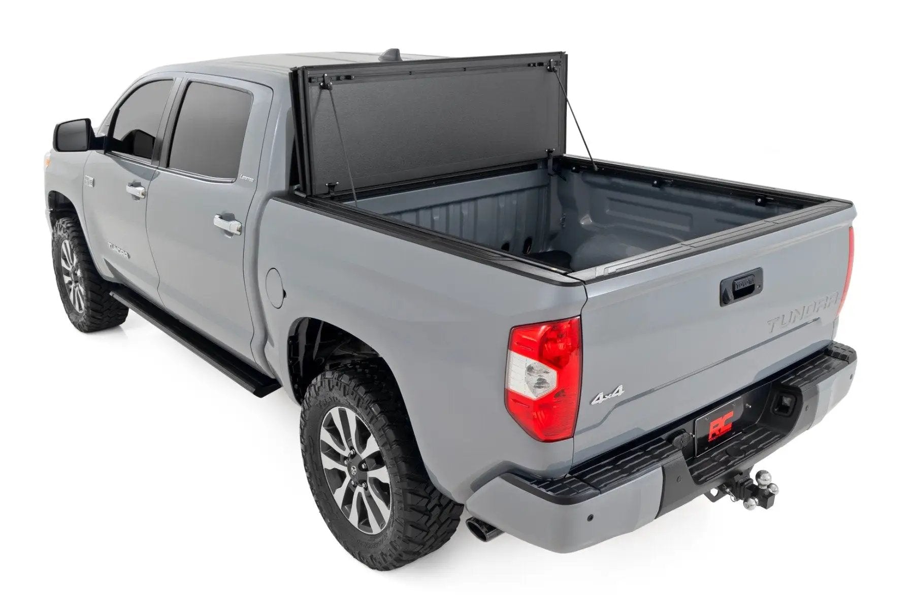 Rough Country Hard Tri-Fold Flip Up Bed Cover | 5'7" Bed | Toyota Tundra 2WD/4WD (07-21) by Rough Country