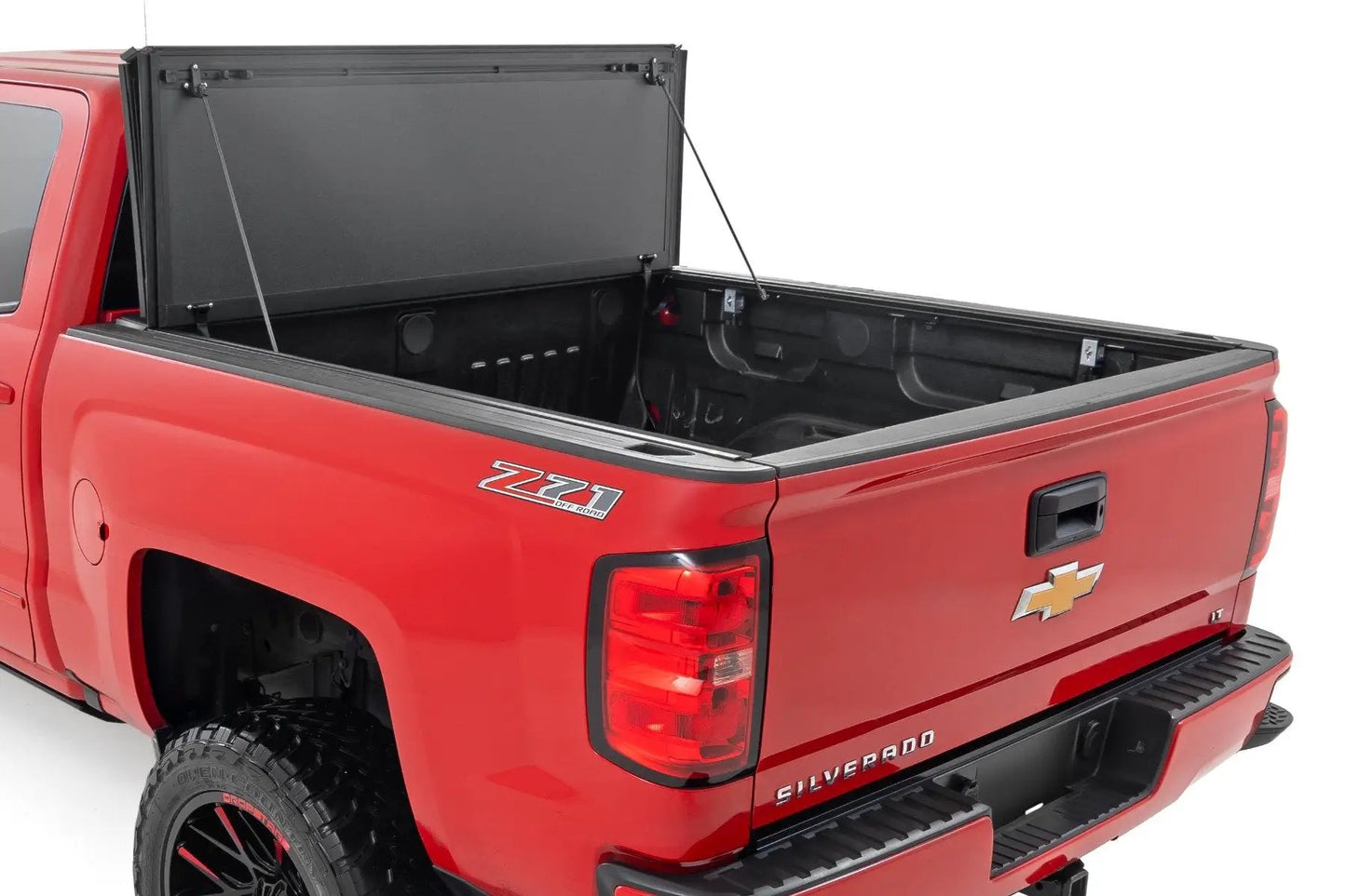 Rough Country Hard Tri-Fold Flip Up Bed Cover | 5'9" Bed | Chevy/GMC 1500 (14-18 & Classic) by Rough Country