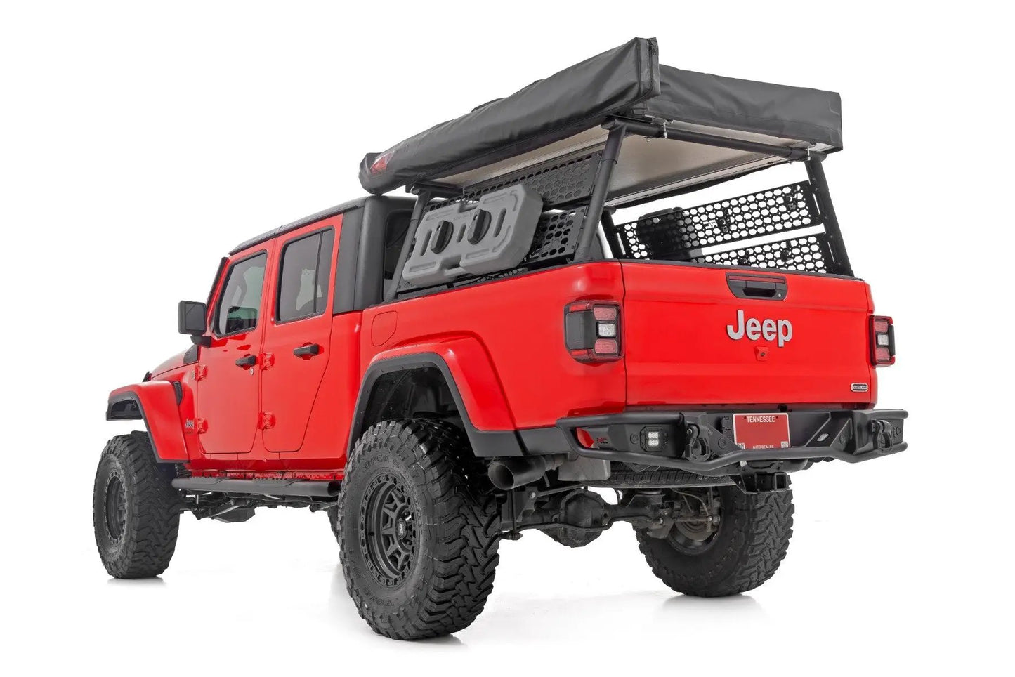 Rough Country Oval Nerf Steps | Black | Jeep Gladiator JT 4WD (2020-2025) by Rough Country