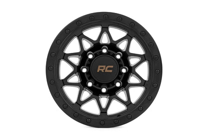 Rough Country 78 Series Wheel | Simulated Beadlock | Black | 18x9 | 8x6.5 | -12mm by Rough Country