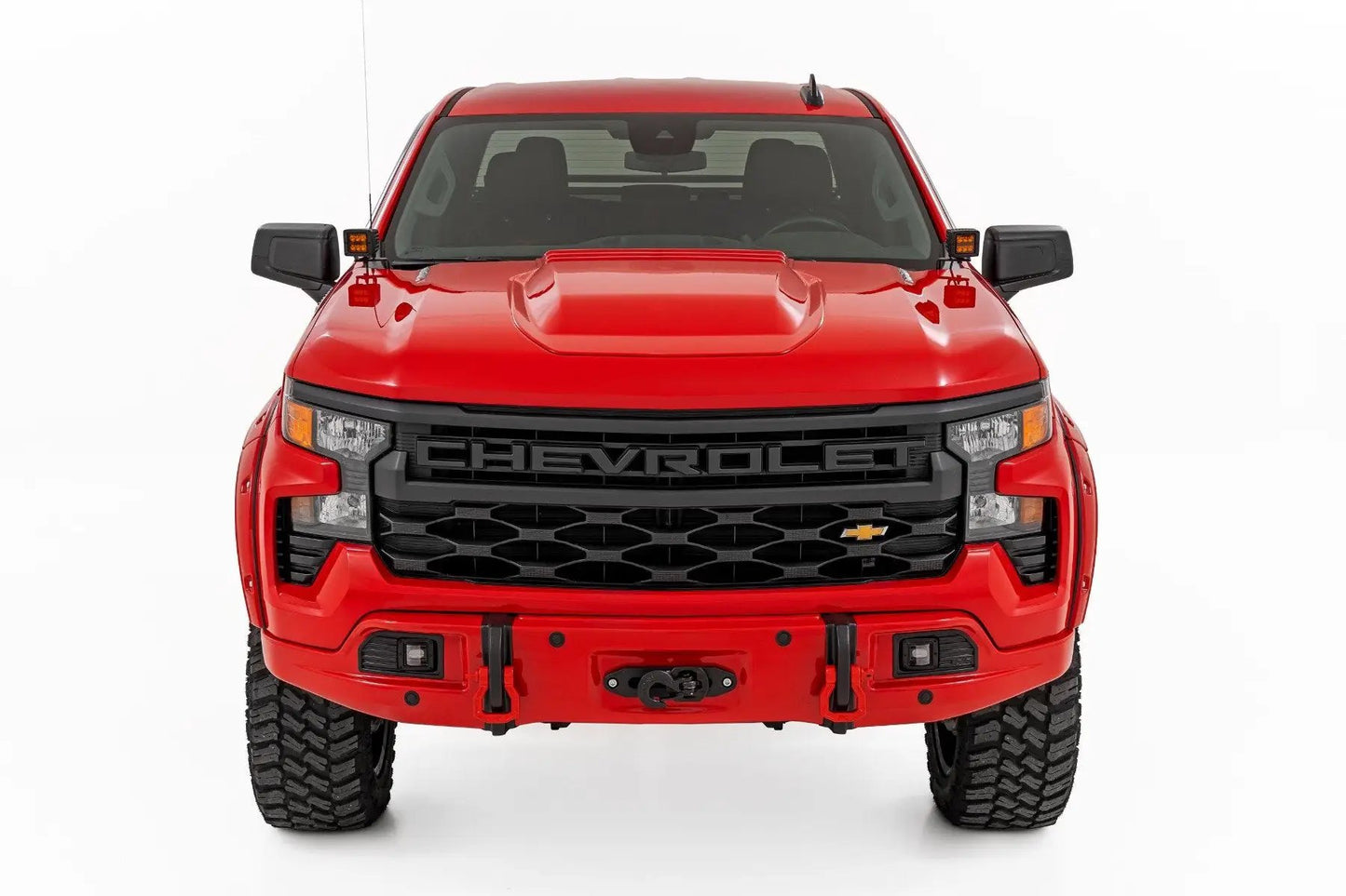 Rough Country Bumper Cover | G6M Dark Ash | 2023 &amp; Up Silverado Metal Bumper / Plastic Cover by Rough Country