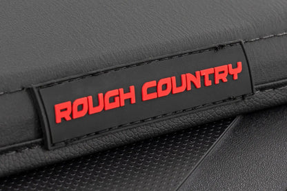 Rough Country Soft Tri-Fold Bed Cover | 6'7" Bed | with & w/o OE Rails | Toyota Tundra 2WD/4WD (2022-2025) by Rough Country
