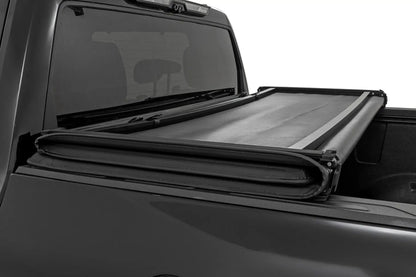 Rough Country Soft Tri-Fold Bed Cover | 6'7" Bed | with & w/o OE Rails | Toyota Tundra 2WD/4WD (2022-2025) by Rough Country