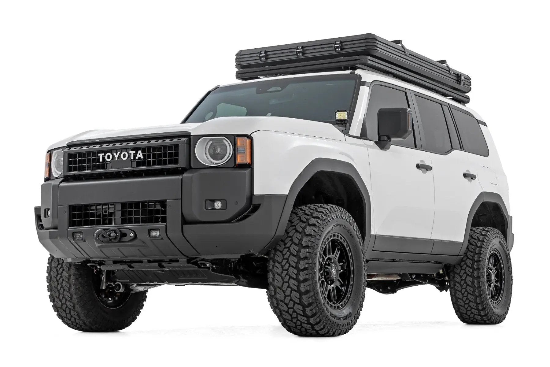 Rough Country Hidden Winch Mount | White SAE | Fog | Toyota Land Cruiser 4WD (2024-2025) by Rough Country
