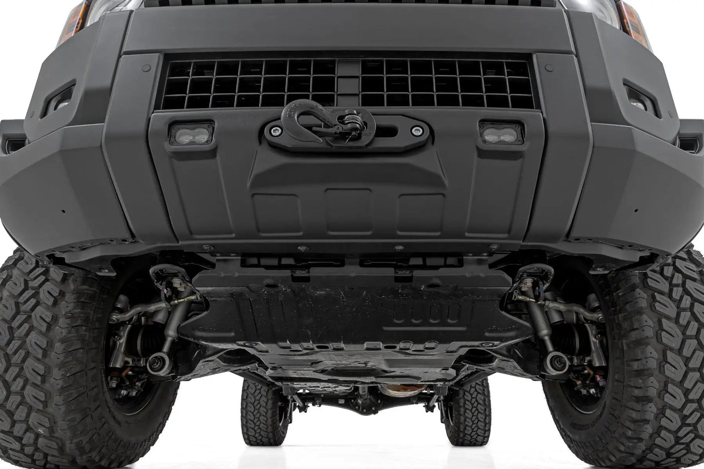 Rough Country Hidden Winch Mount | White SAE | Fog | Toyota Land Cruiser 4WD (2024-2025) by Rough Country