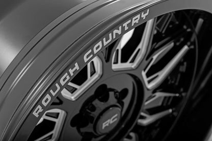 Rough Country 86 Series Wheel | One-Piece | Gloss Black | 20x10 | 8x6.5 | -19mm by Rough Country
