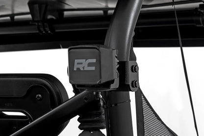 Rough Country LED Light Kit | Rear Mount | 2" Black Pair | White DRL | Segway 570 F by Rough Country