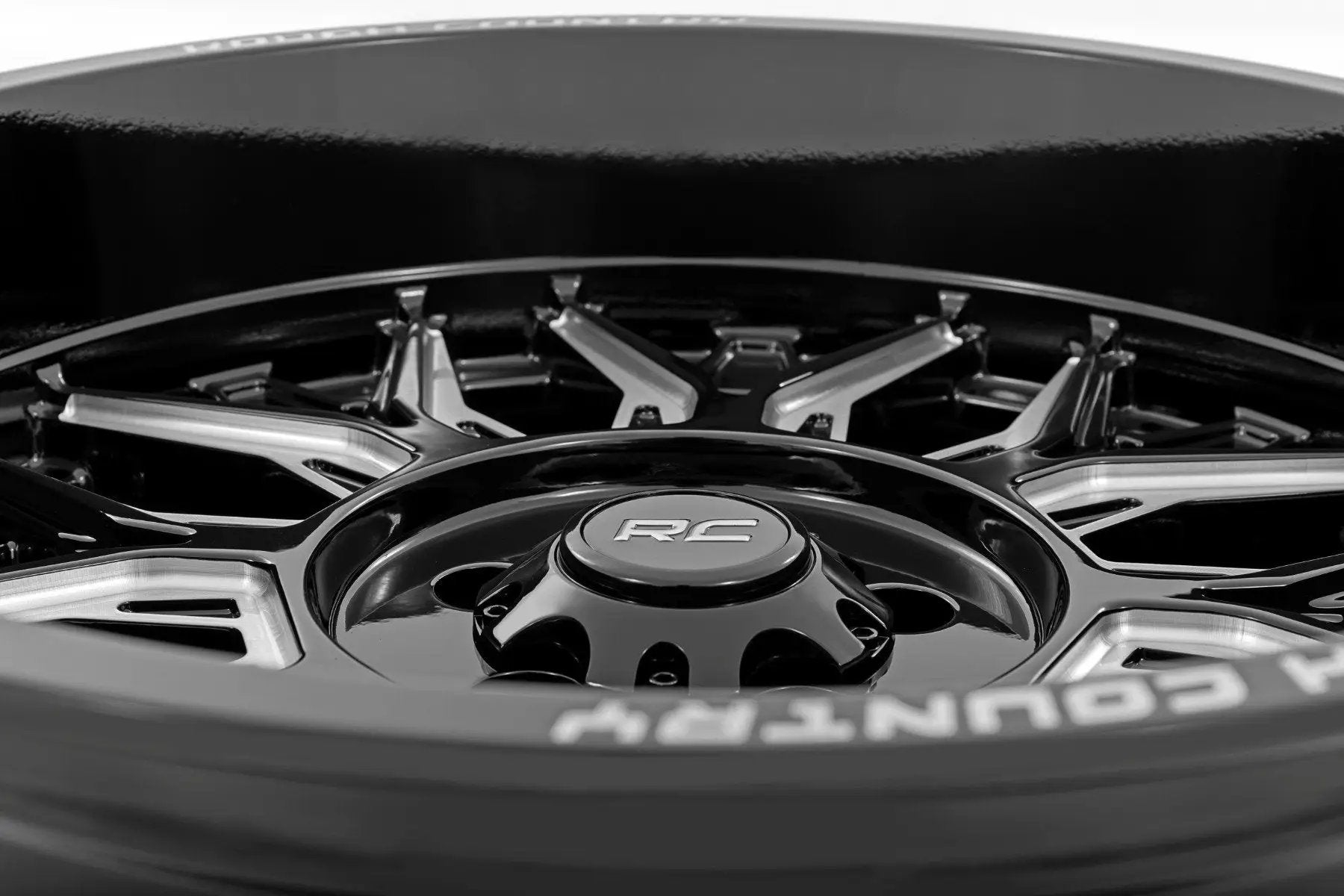 Rough Country 86 Series Wheel | One-Piece | Gloss Black | 20x10 | 6x5.5 | -25mm by Rough Country