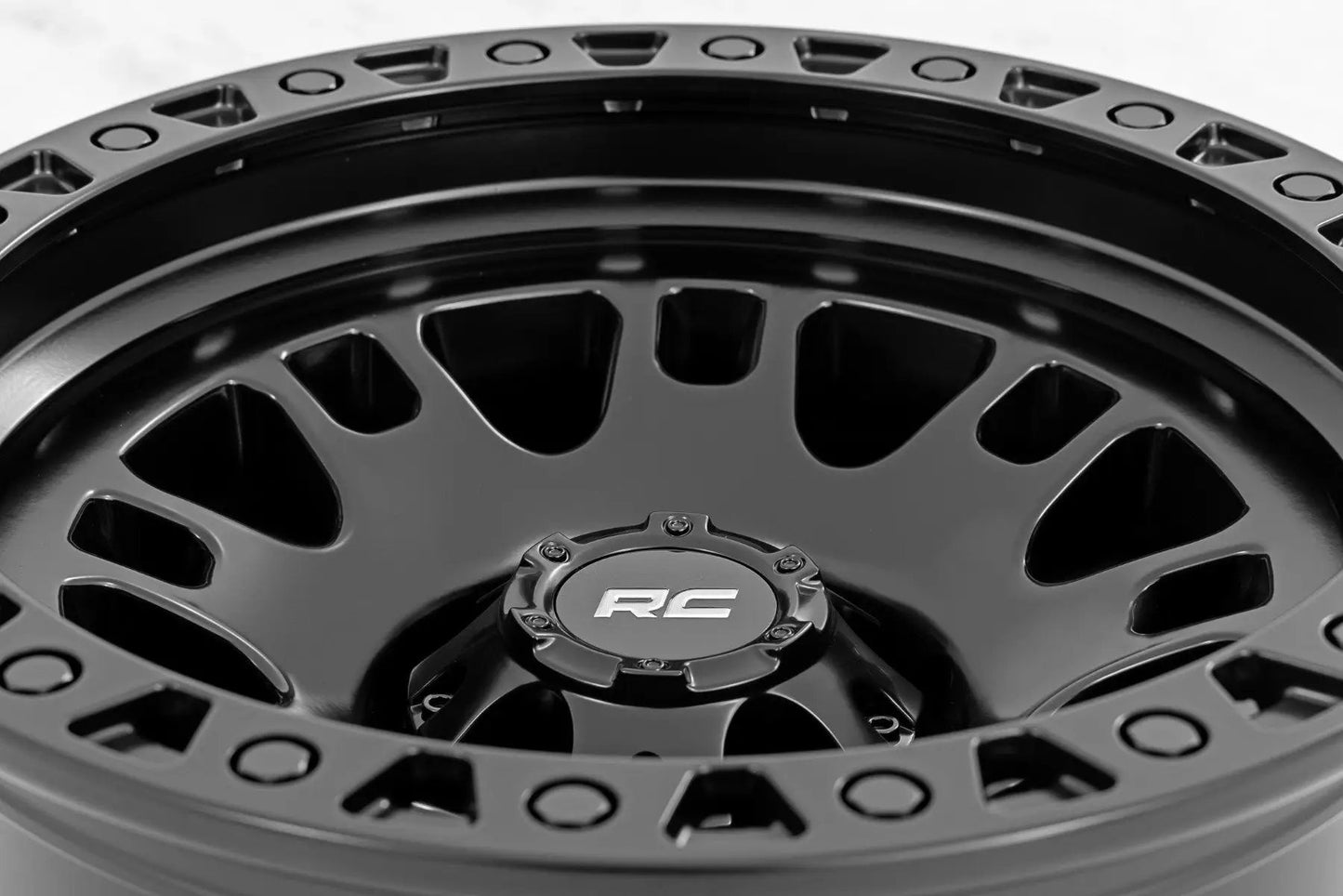 Rough Country 82 Series Wheel | One-Piece | Semi Gloss Black | 18x9 | 6x135 | 0mm by Rough Country