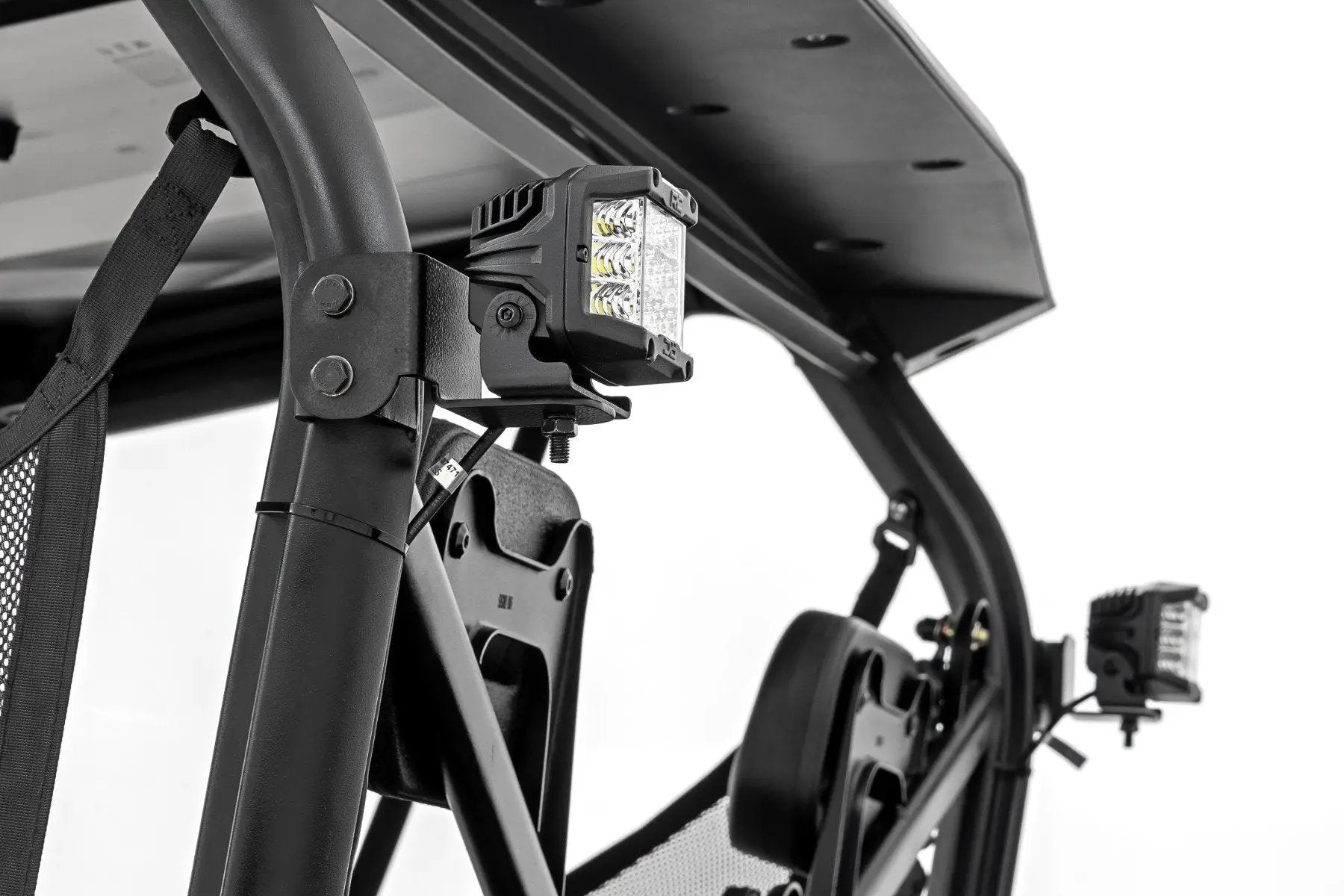 Rough Country LED Light Kit | Rear Mount | 2" Black Pair | White DRL | Segway 570 F by Rough Country