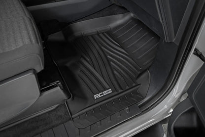 Rough Country Flex-Fit Floor Mats | Front | Ford F-150 (15-25)/F-150 Lightning (22-25)/Raptor (17-25) by Rough Country
