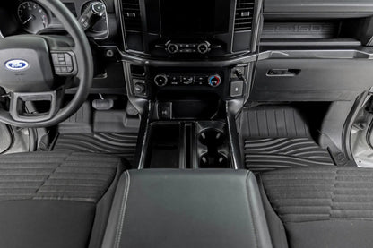 Rough Country Flex-Fit Floor Mats | Front | Ford F-150 (15-25)/F-150 Lightning (22-25)/Raptor (17-25) by Rough Country