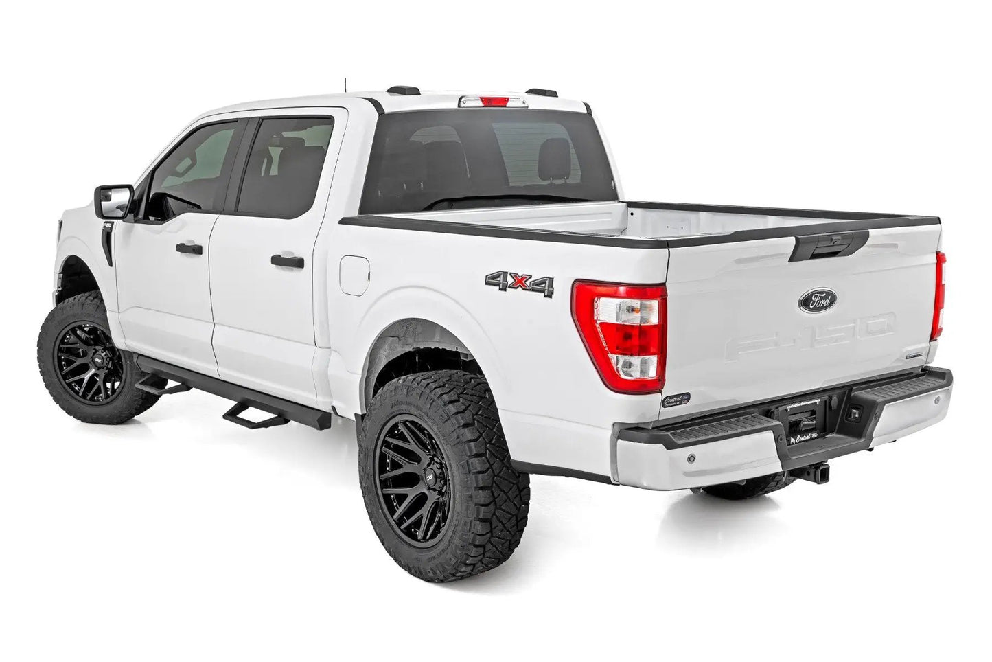 Rough Country SRL2 Adj Aluminum Step | Crew Cab | Ford F-150/Lightning/F-250/F-350/Raptor (15-26) by Rough Country