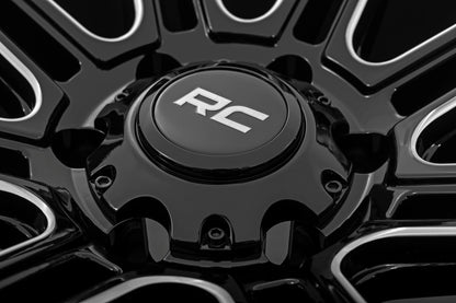 Rueda Rough Country Serie 88 | De una pieza | Negro brillante | 17x9 | 6x5.5 | +0mm