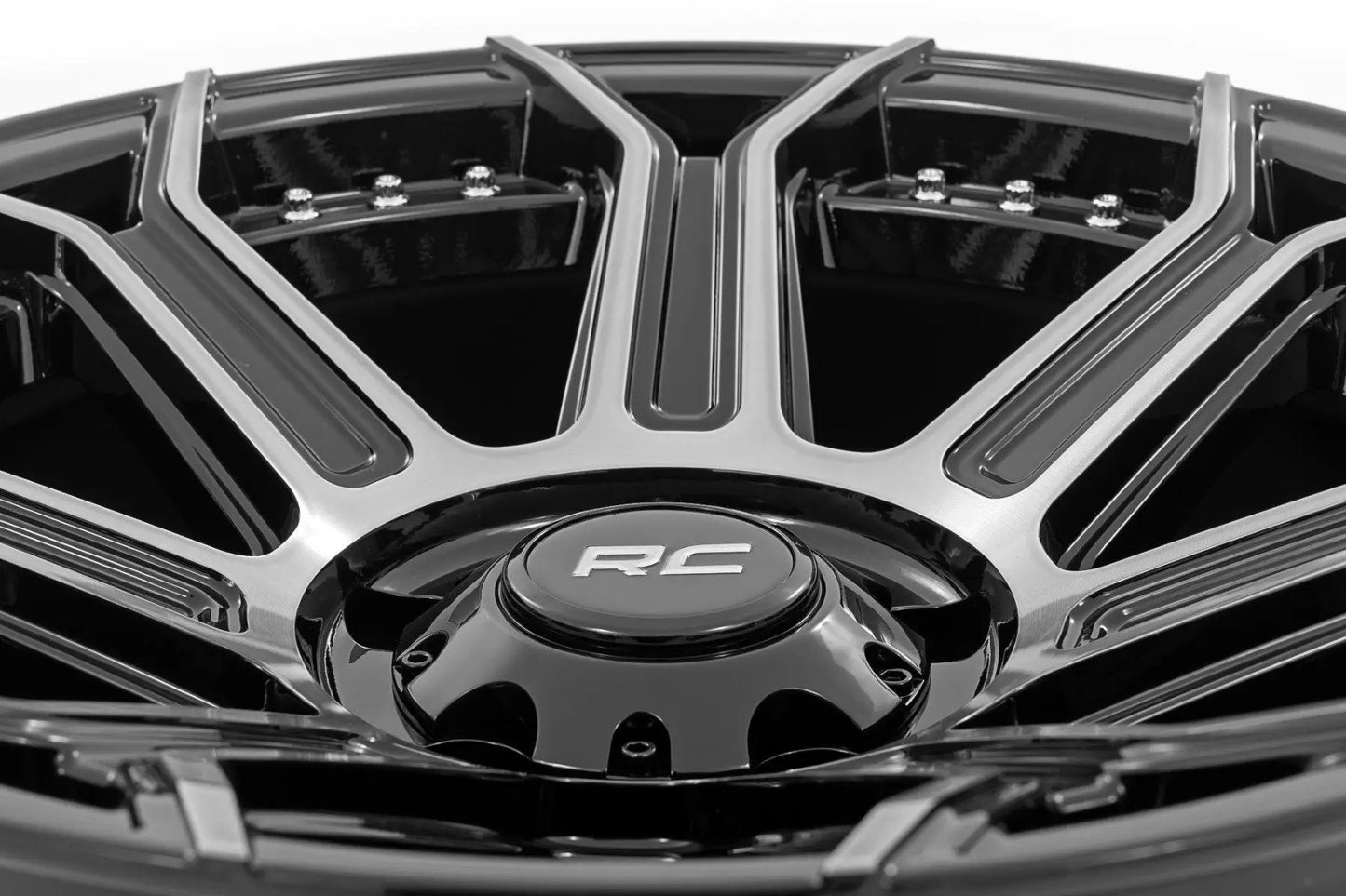 Rough Country 89 Series Wheel | One-Piece | Black Machined Gun Metal | 17x9 | 5x4.5 | -12mm by Rough Country
