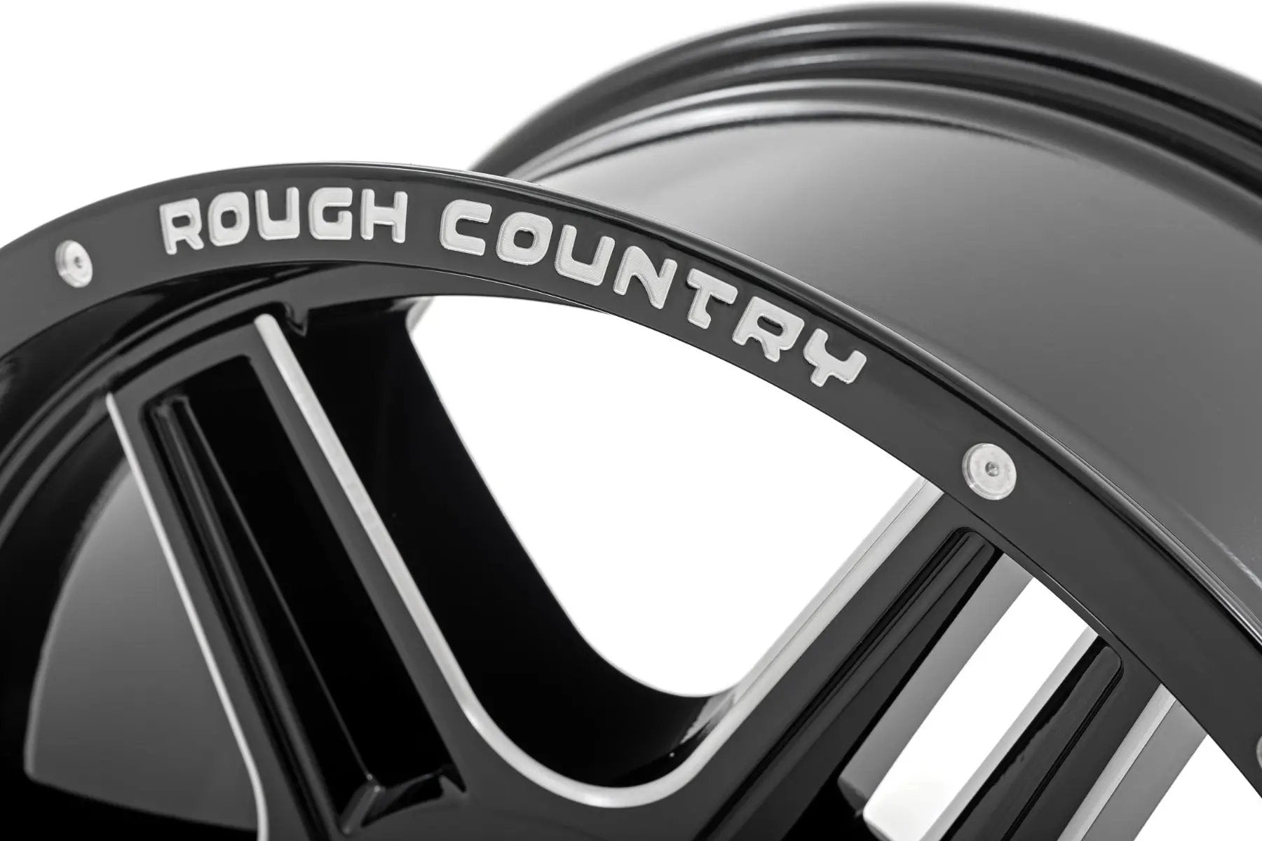 Rough Country 92 Series Wheel | Machined One-Piece | Gloss Black | 18x9 | 6x135 | +0mm by Rough Country