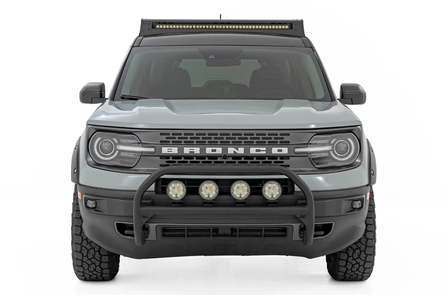 Rough Country Nudge Bar | w/ Tow Hooks | Spectrum Series LED | Ford Bronco Sport 4WD (21-24) by Rough Country