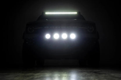 Rough Country Nudge Bar | w/ Tow Hooks | Spectrum Series LED | Ford Bronco Sport 4WD (21-24) by Rough Country