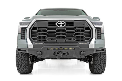 Rough Country Hybrid Front Bumper | 12000S | Blk LED w/ Amber DRL | Toyota Tundra (22-26)