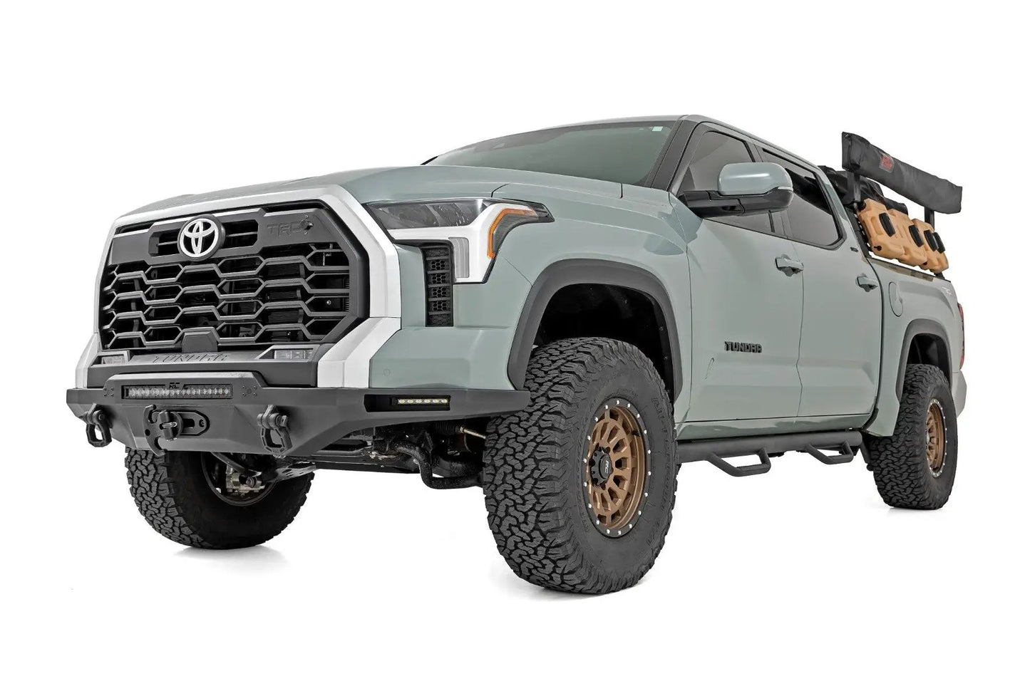 Rough Country Hybrid Front Bumper | 12000S | Blk LED | Toyota Tundra 2WD/4WD (2022-2026) by Rough Country