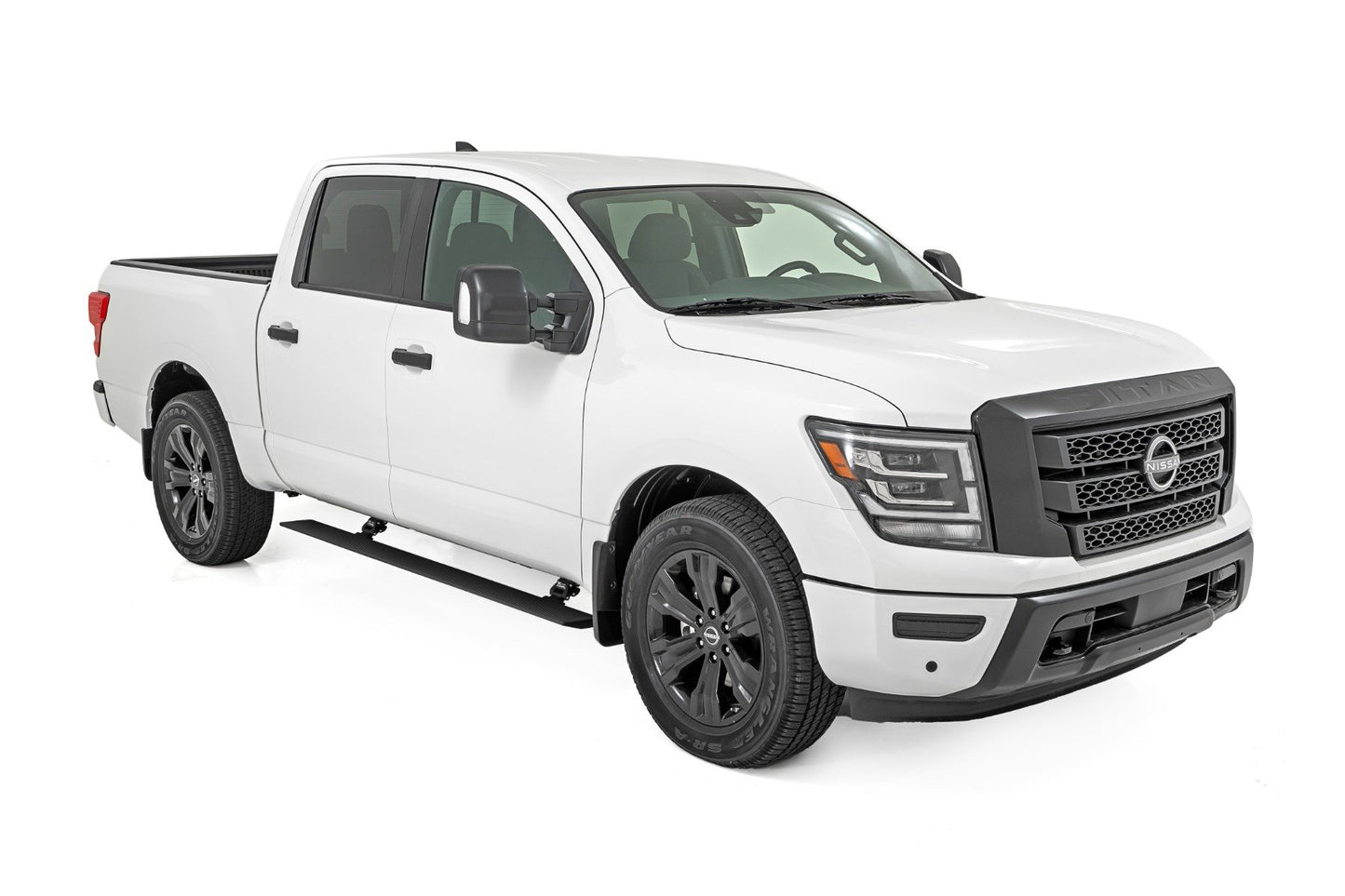 Rough Country Power Running Boards | Dual Electric Motor | Nissan Titan 2WD/4WD (2017-2024)