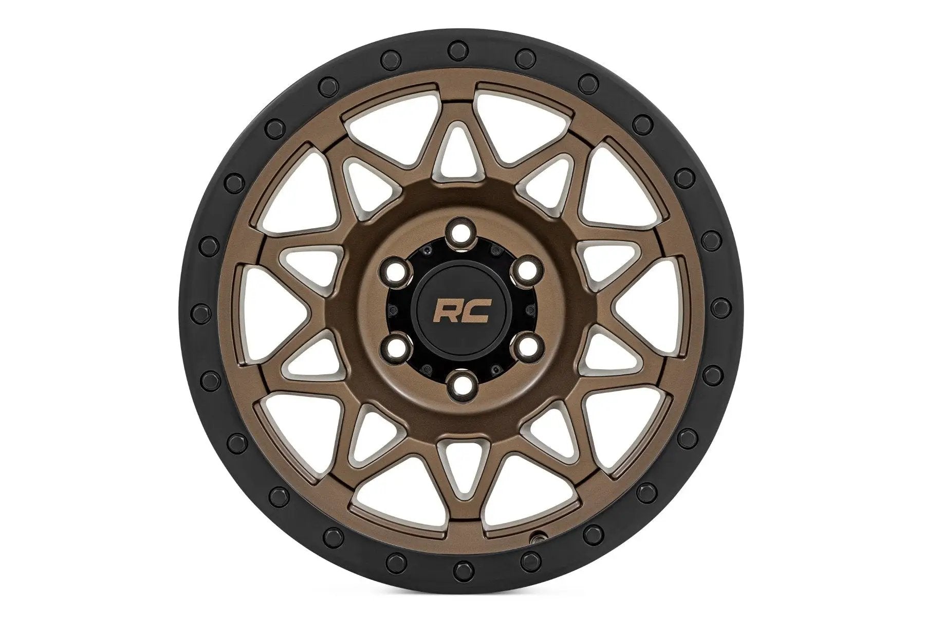 Rough Country 78 Series Wheel | Simulated Beadlock | Bronze/Black | 18x9 | 6x5.5 | +0mm by Rough Country