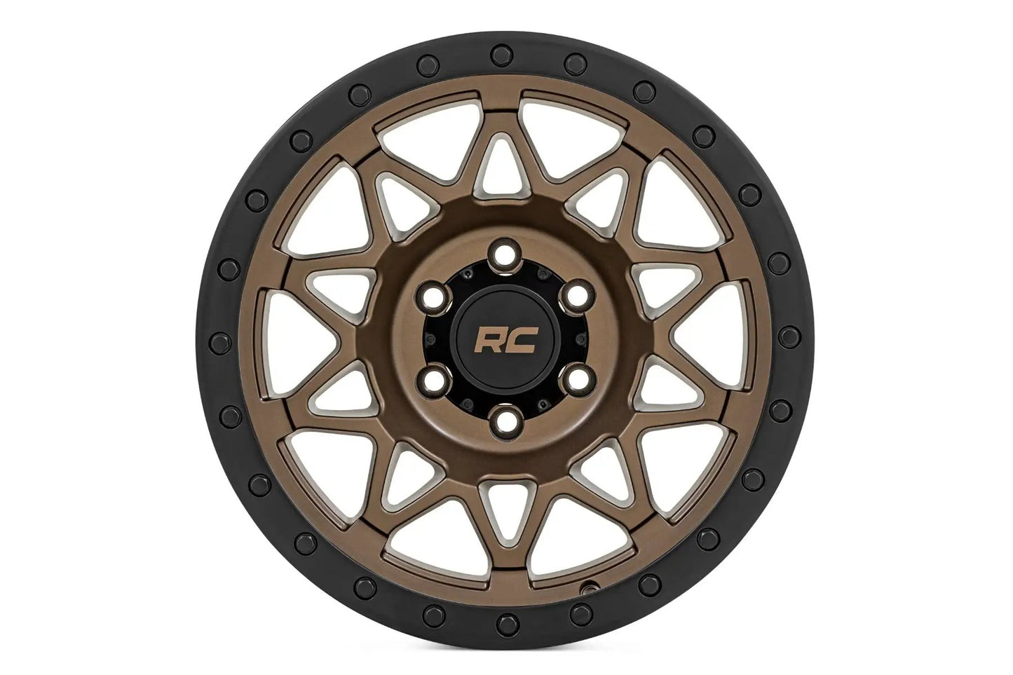 Rough Country 78 Series Wheel | Simulated Beadlock | Bronze/Black | 17x8.5 | 6x5.5 | +0mm by Rough Country
