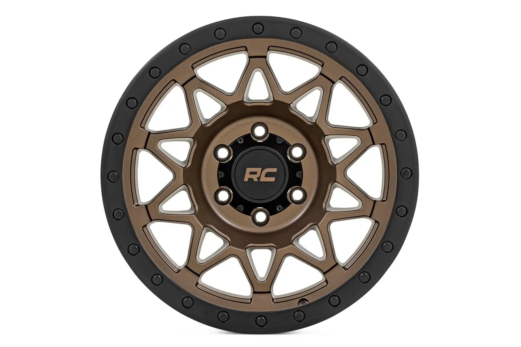 Rough Country 78 Series Wheel | Simulated Beadlock | Bronze/Black | 17x8.5 | 6x5.5 | +0mm by Rough Country