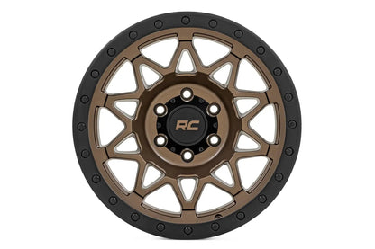 Rough Country 78 Series Wheel | Simulated Beadlock | Bronze/Black | 17x8.5 | 6x5.5 | +0mm by Rough Country