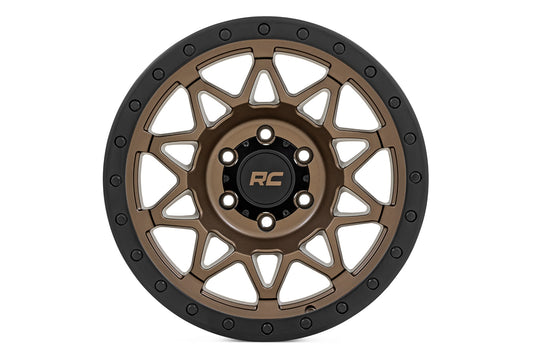 Rough Country 78 Series Wheel | Simulated Beadlock | Bronze/Black | 17x8.5 | 6x5.5 | +0mm