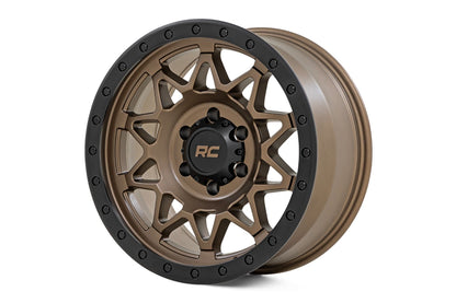 Llanta Rough Country Serie 78 | Beadlock simulado | Bronce/Negro | 18x9 | 8x6.5 | -12 mm