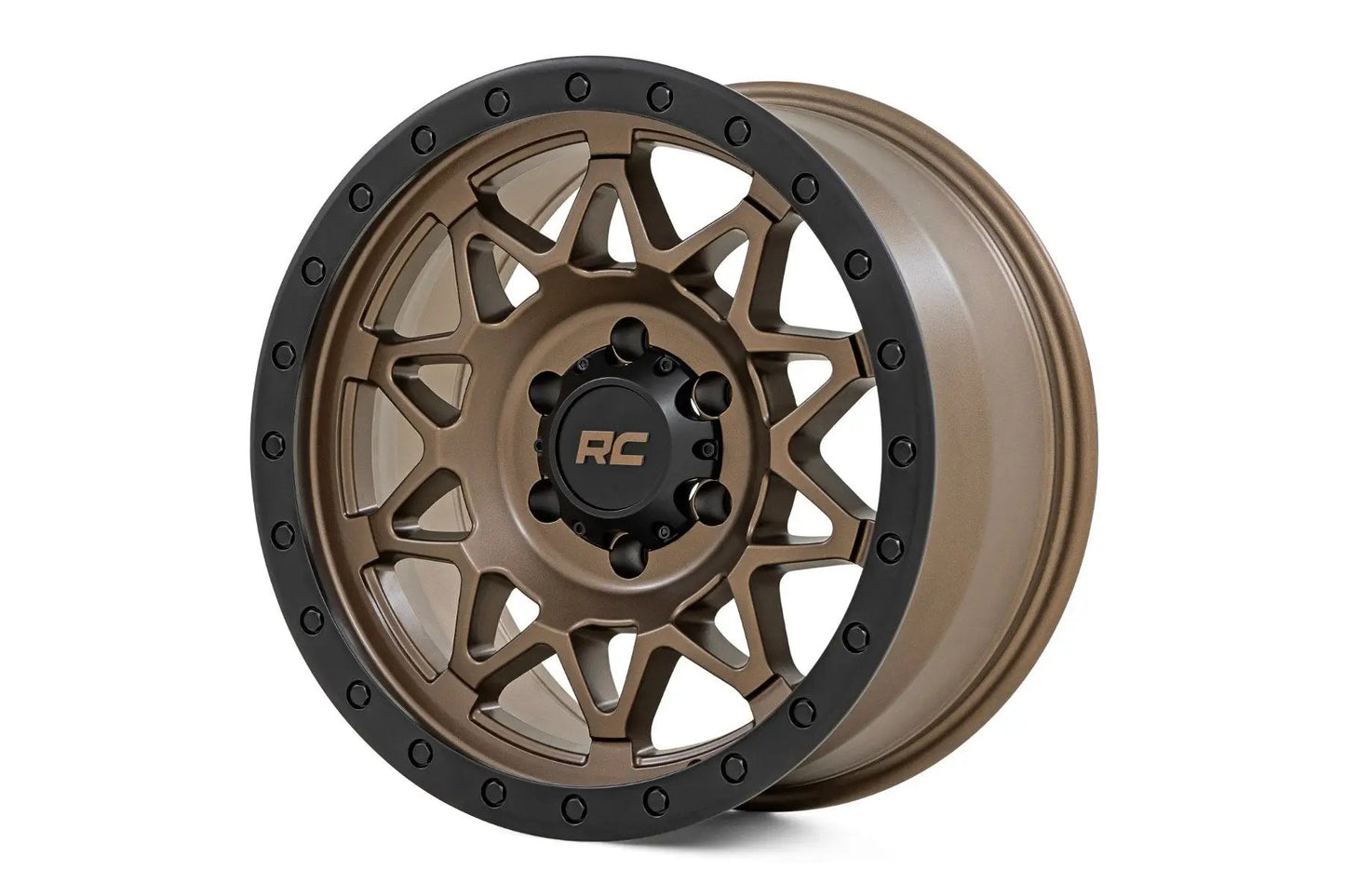 Rough Country 78 Series Wheel | Simulated Beadlock | Bronze/Black | 17x8.5 | 6x5.5 | +0mm by Rough Country