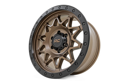 Llanta Rough Country Serie 78 | Beadlock simulado | Bronce/Negro | 18x9 | 8x6.5 | -12 mm