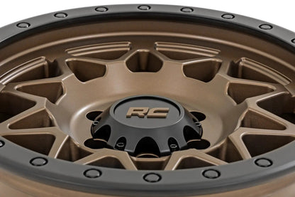 Rough Country 78 Series Wheel | Simulated Beadlock | Bronze/Black | 17x8.5 | 5x5 | +0mm by Rough Country
