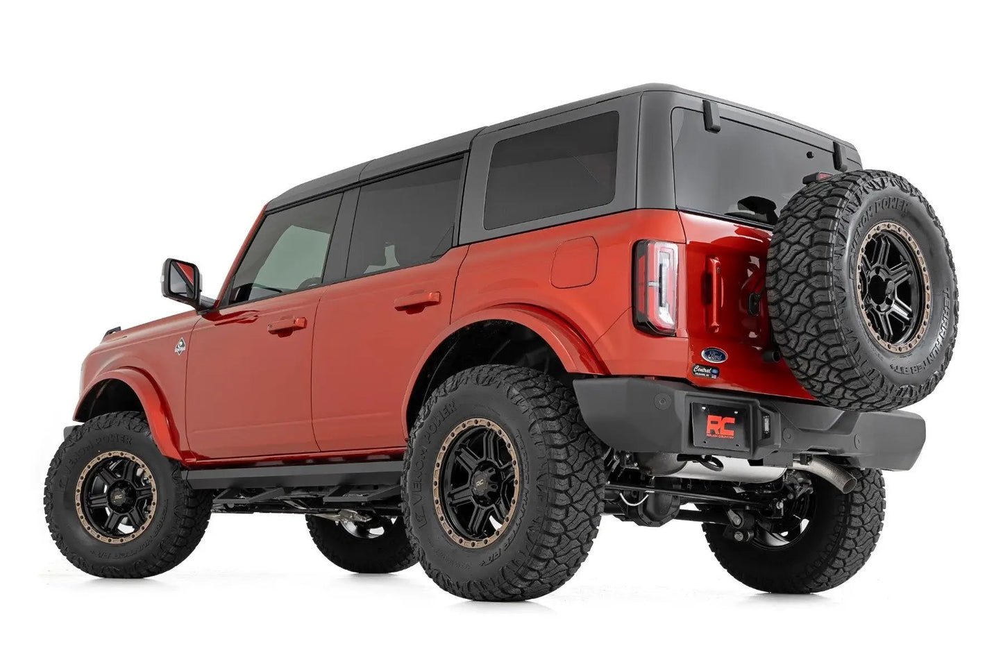Rough Country SRL2 Adjustable Aluminum Step | 4-Door | Ford Bronco 4WD (2021-2025) by Rough Country