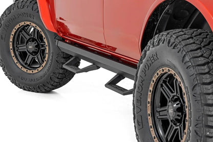 Rough Country SRL2 Adjustable Aluminum Step | 4-Door | Ford Bronco 4WD (2021-2025) by Rough Country
