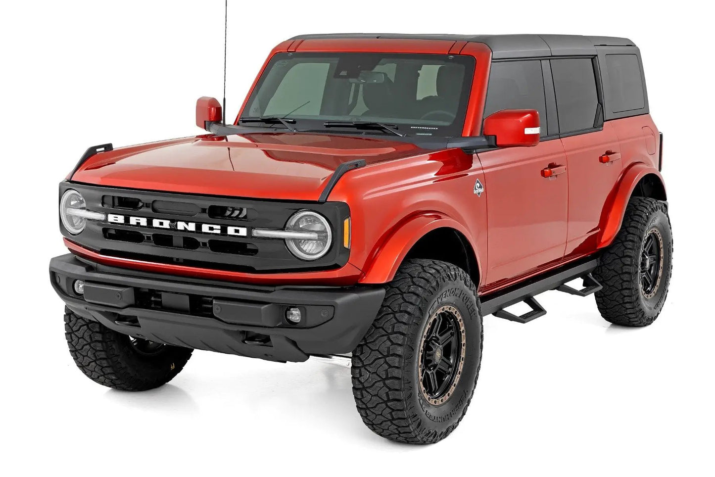 Rough Country SRL2 Adjustable Aluminum Step | 4-Door | Ford Bronco 4WD (2021-2025) by Rough Country