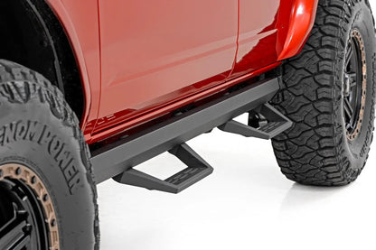 Rough Country SRL2 Adjustable Aluminum Step | 4-Door | Ford Bronco 4WD (2021-2025) by Rough Country