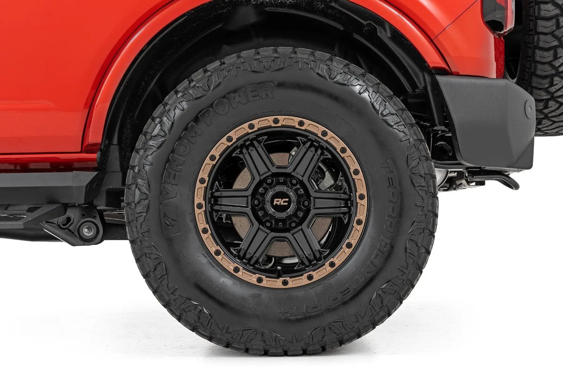 Rough Country SRL2 Adjustable Aluminum Step | 4-Door | Ford Bronco 4WD (2021-2025) by Rough Country