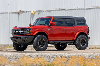 Rough Country SRL2 Adjustable Aluminum Step | 4-Door | Ford Bronco 4WD (2021-2025) by Rough Country